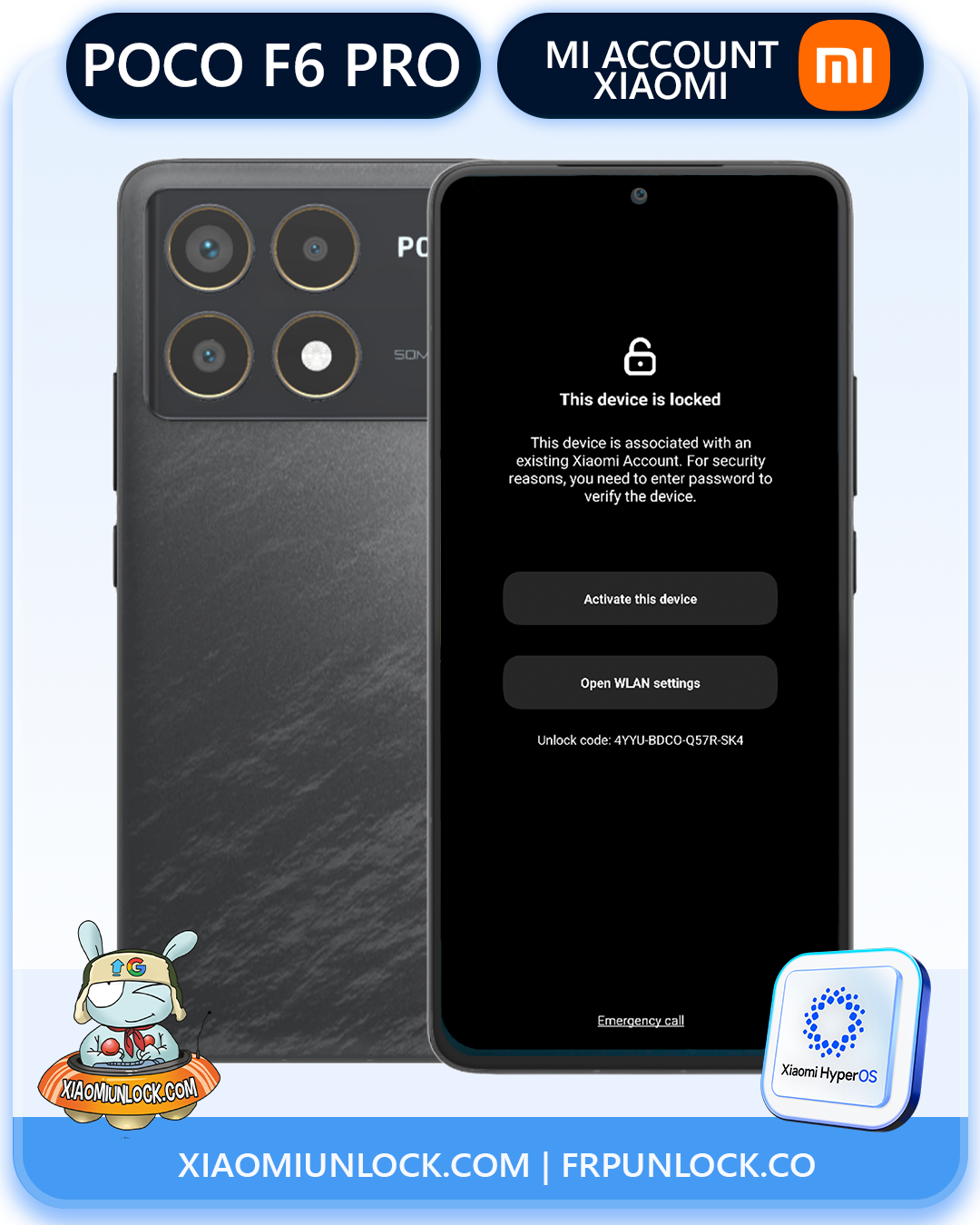 Eliminar Cuenta Mi  Xiaomi  Poco  F6 Pro 